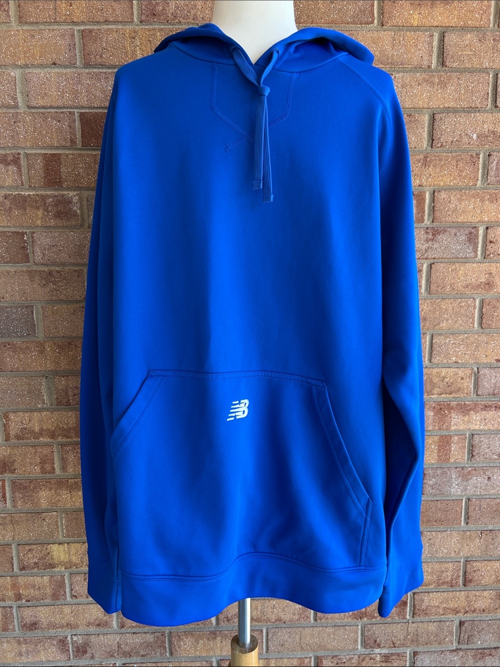 New Balance Electric Blue Men's Hoodie with Front Pocket